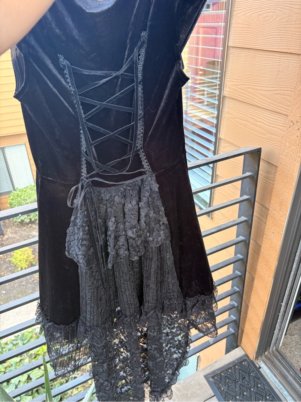 ๐ค black vampire y2k vibes lace up gothic party dress ๐ค - Picture 2 of 10